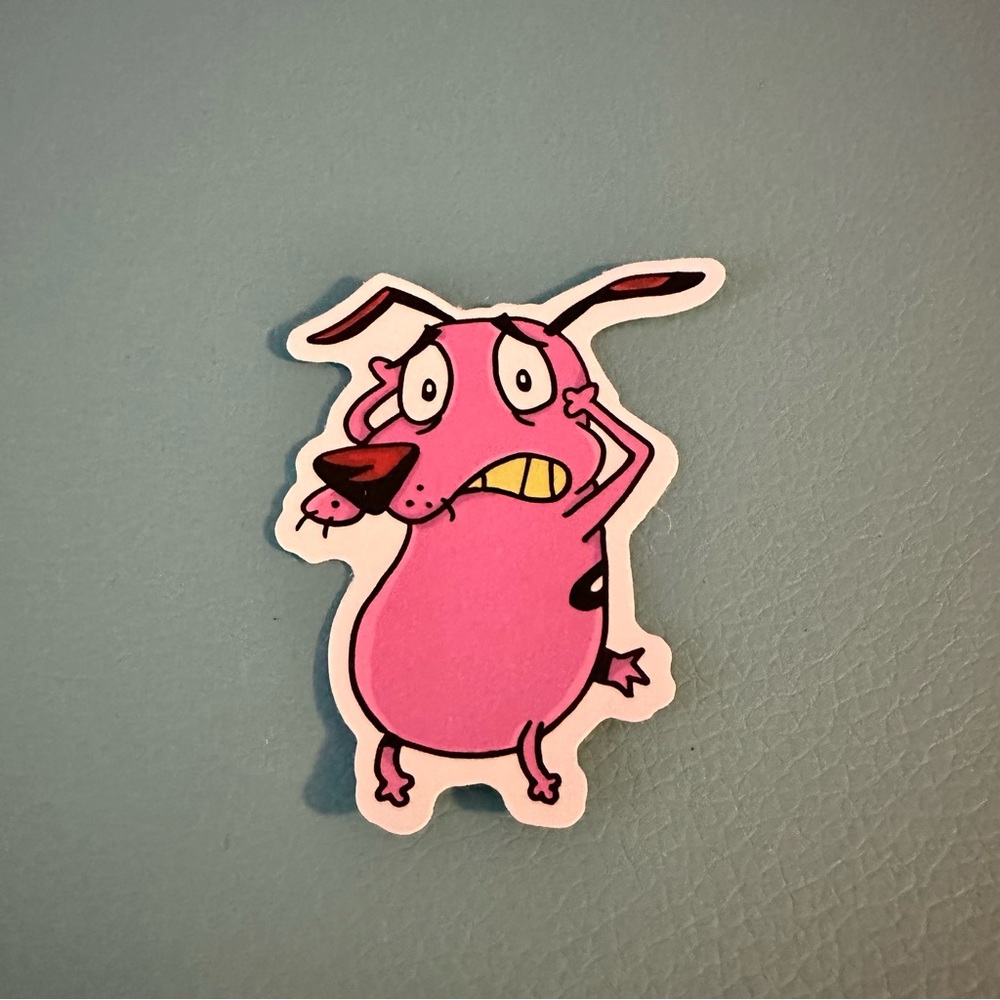 5/$10 Cartoon Network Courage the Cowardly Dog Sticker